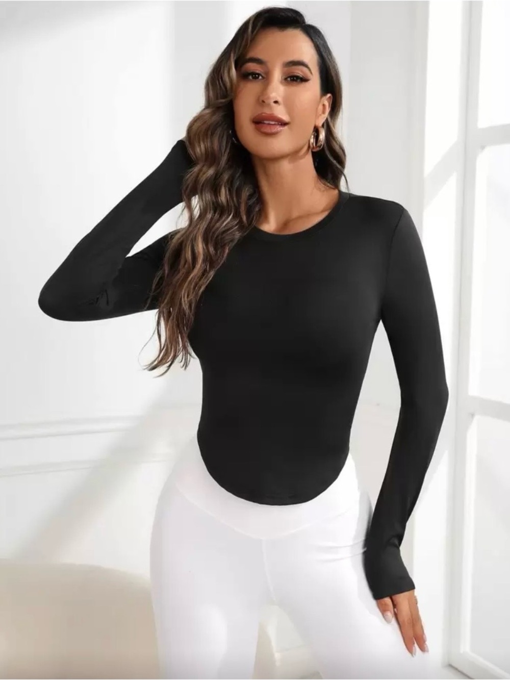 NWOT SHEIN Long Sleeve Slim Fitted Tops.